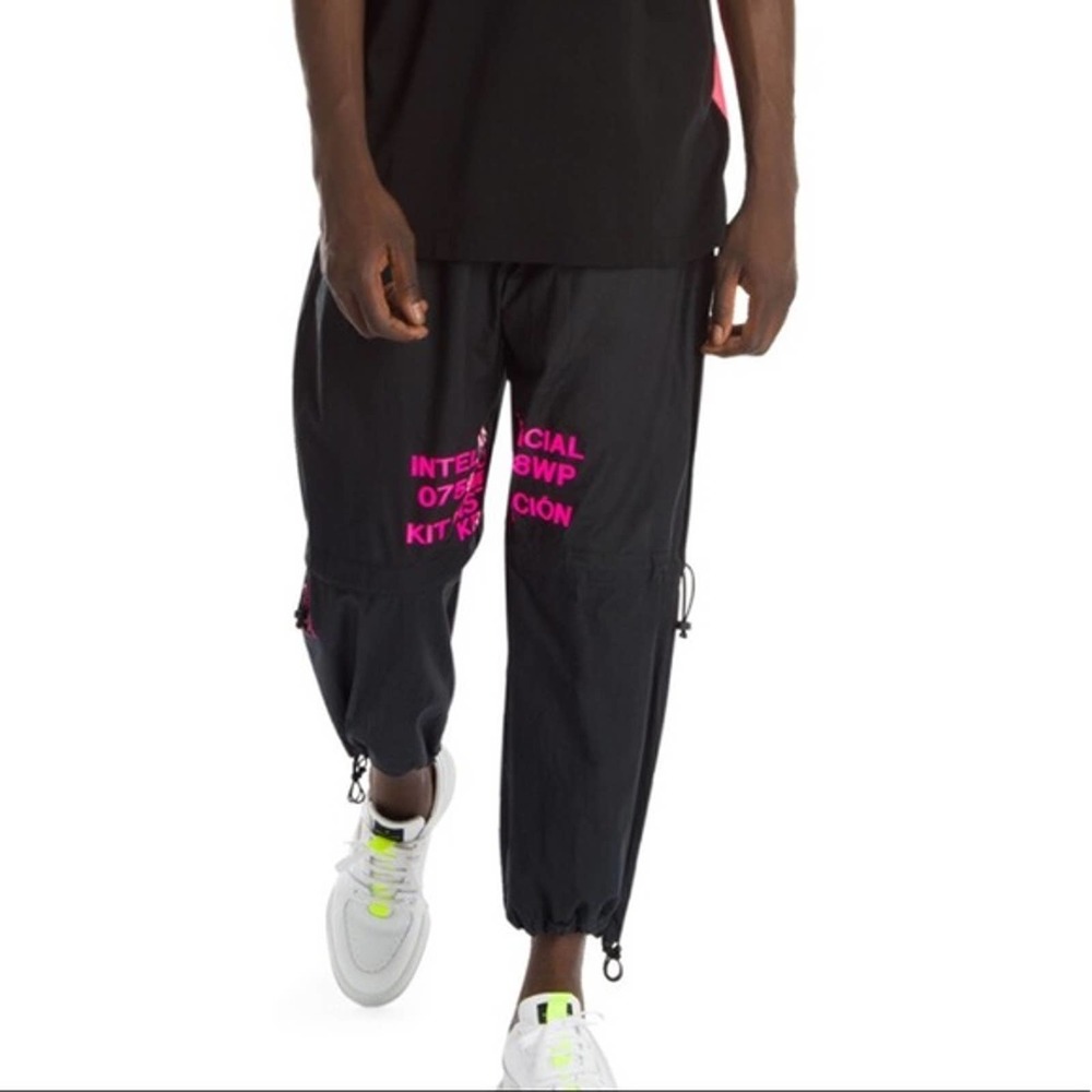 Marcelo Burlon Runway Resort 2019 Neon Lettering Track Pant Athleisure Lux Italy